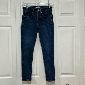 🖤 Loft The Skinny Crop Blue Denim Jeans - Size 0 / 25